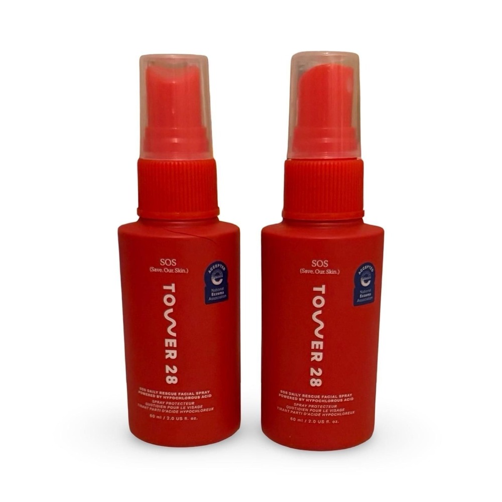 MSRP$24 Tower 28 SOS Daily Rescue Facial Spray with Hypochlorous Acid 2 Oz **NIB
